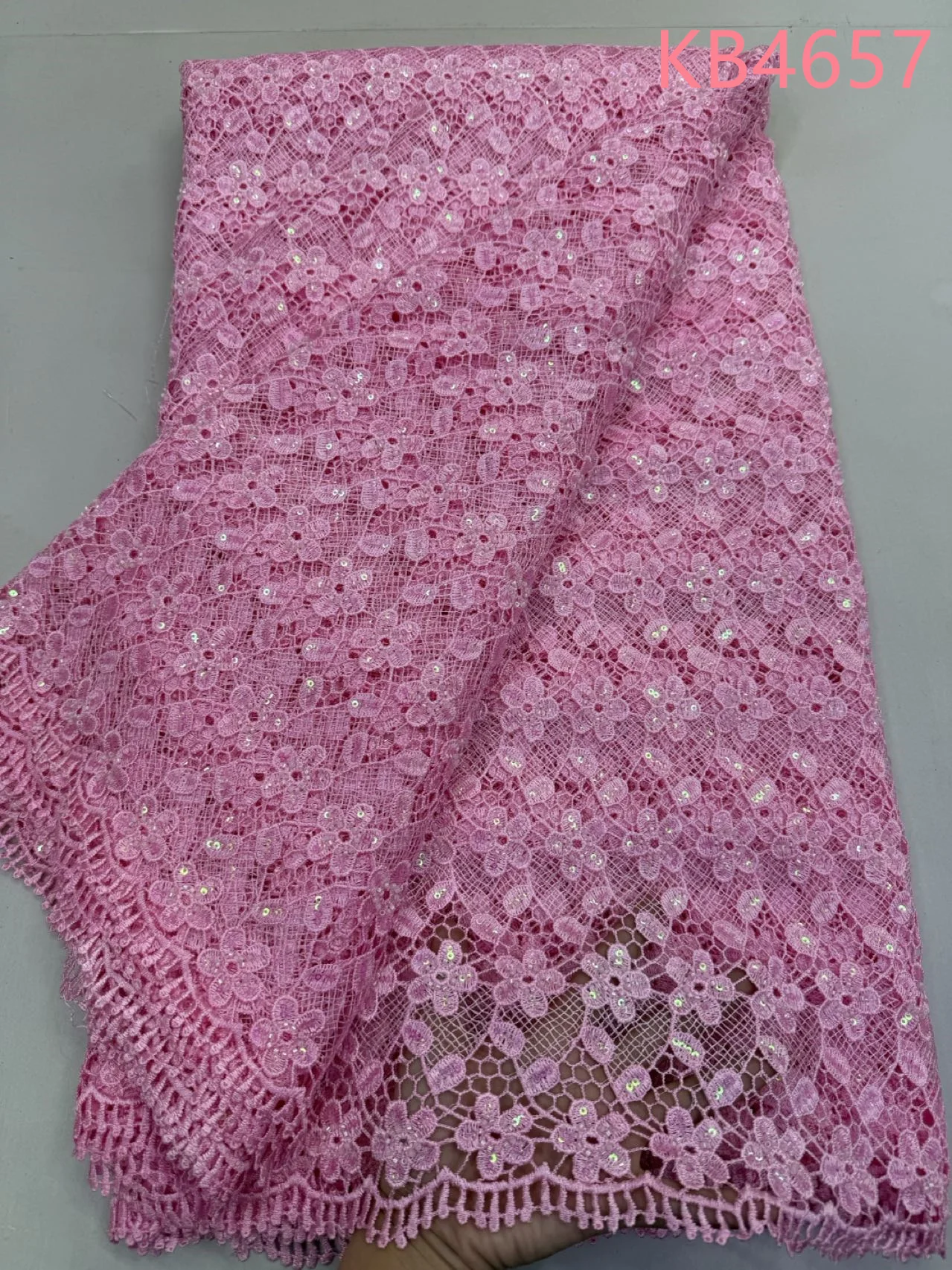 5 Yards White Beaded Cord Fabric African Fabric Lace High Quality 2025 Nigeria Pink Sequence Guipure Cord Lace For Sewing KB4657
5 Yards White Beaded Cord Fabric African Fabric Lace High Quality 2025 Nigeria Pink Sequence Guipure Cord Lace For Sewing KB4657