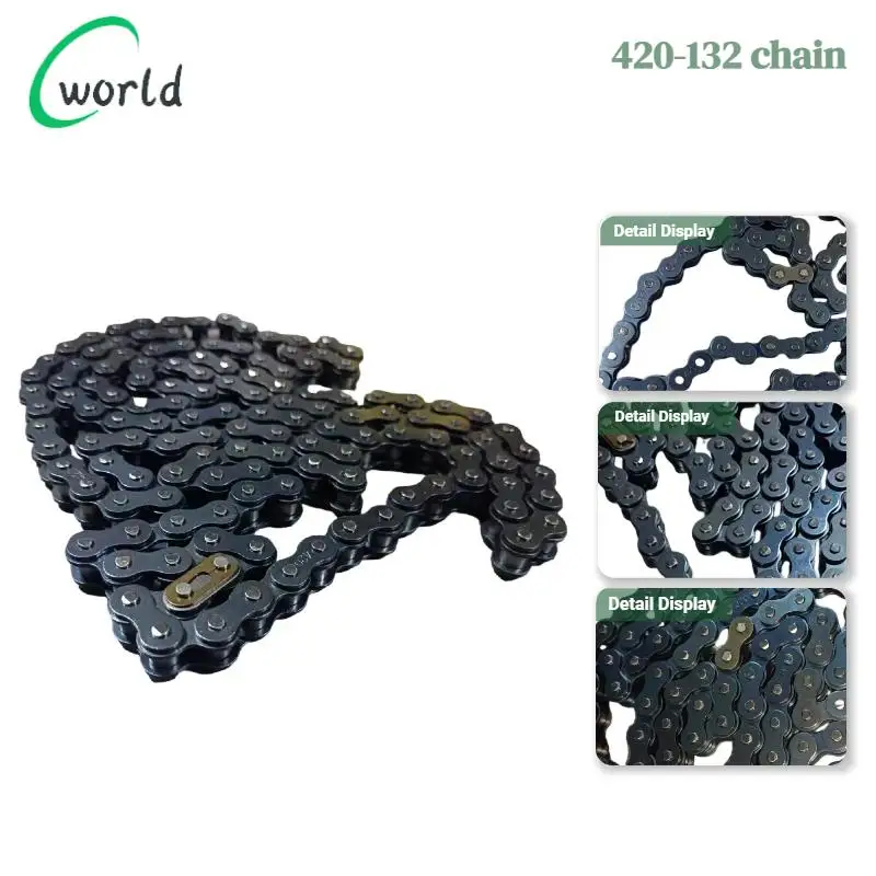 Мотоцикл 420, сверхмощная трансмиссионная цепь 1330, цепная цепь для мотоцикла, внедорожник, аксессуары для картинга
Мотоцикл 420, сверхмощная трансмиссионная цепь 1330, цепная цепь для мотоцикла, внедорожник, аксессуары для картинга