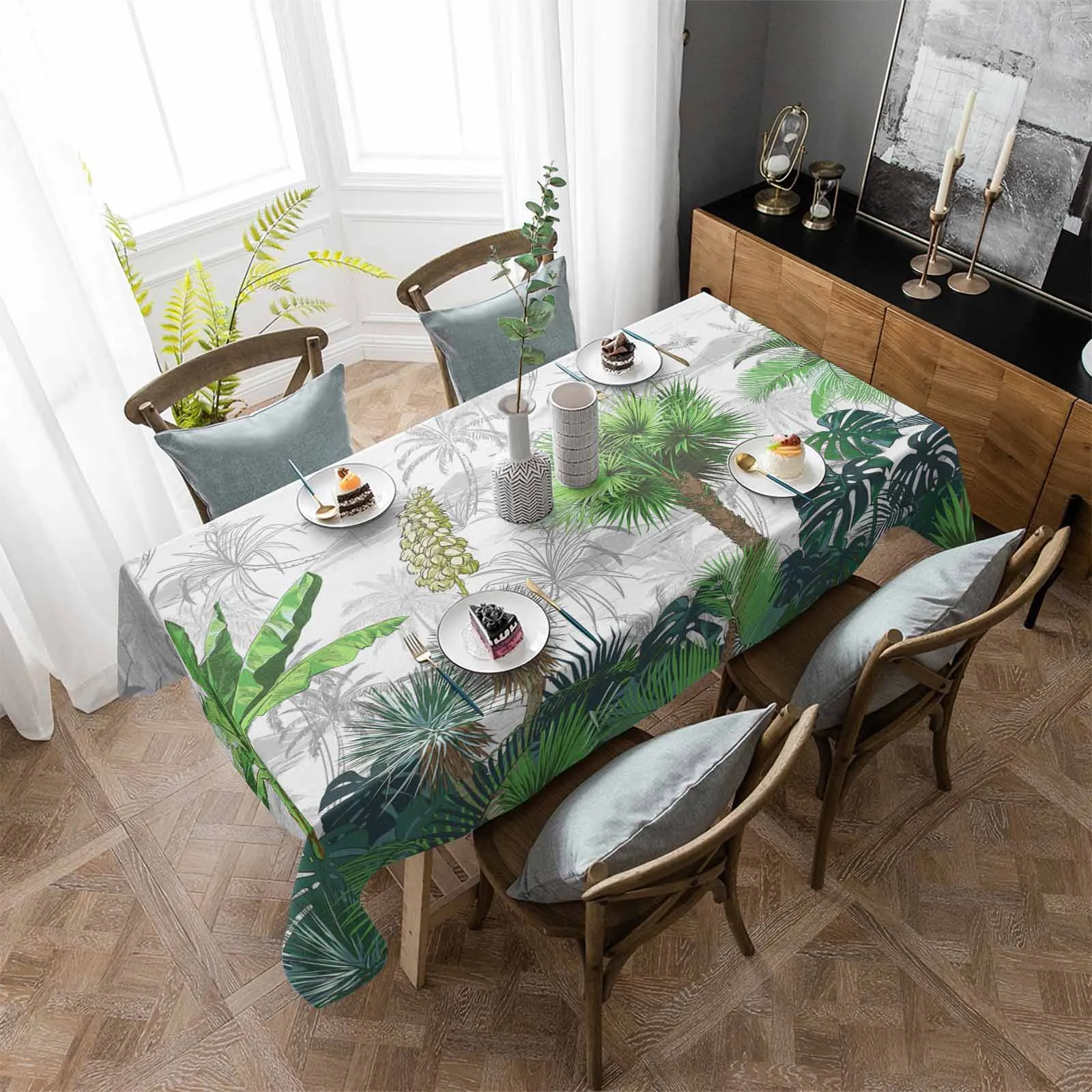 Tropical Plant Palm Tree Waterproof Tablecloth Party Decorations Supplies Rectangle Table Cloth for Kitchen Table Decor
Tropical Plant Palm Tree Waterproof Tablecloth Party Decorations Supplies Rectangle Table Cloth for Kitchen Table Decor