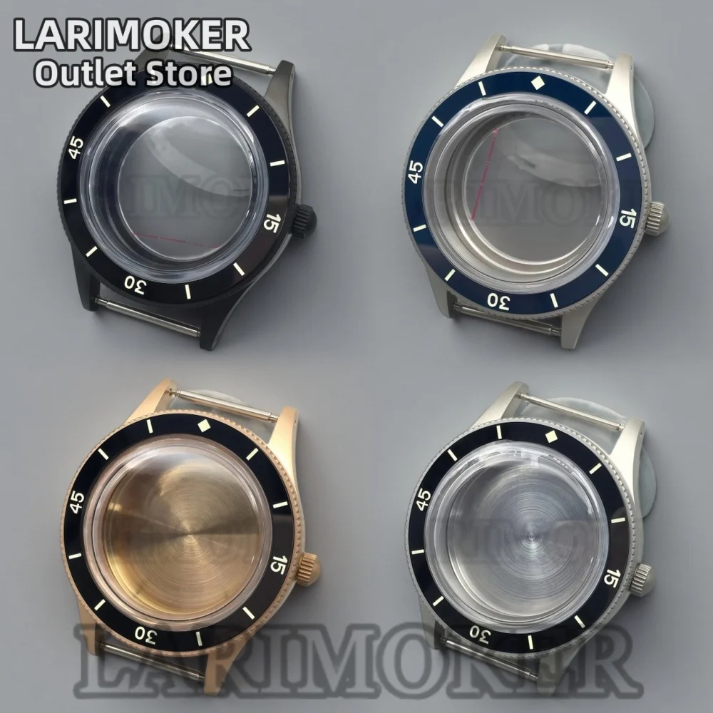 LARIMOKER 40mm Stainless Steel Matte Watch Case Sapphire Glass Ceramic Luminous Bezel Compatible with NH35 ETA PT5000 Miyota8215
LARIMOKER 40mm Stainless Steel Matte Watch Case Sapphire Glass Ceramic Luminous Bezel Compatible with NH35 ETA PT5000 Miyota8215