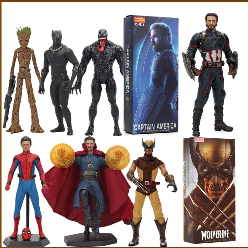 Marvel The Avengers Iron Man Mk46 Groot Spider Man Venom Doctor Strange Thor 1/6 Pvc Figure Model Collect Ornaments Gift Toy
Marvel The Avengers Iron Man Mk46 Groot Spider Man Venom Doctor Strange Thor 1/6 Pvc Figure Model Collect Ornaments Gift Toy