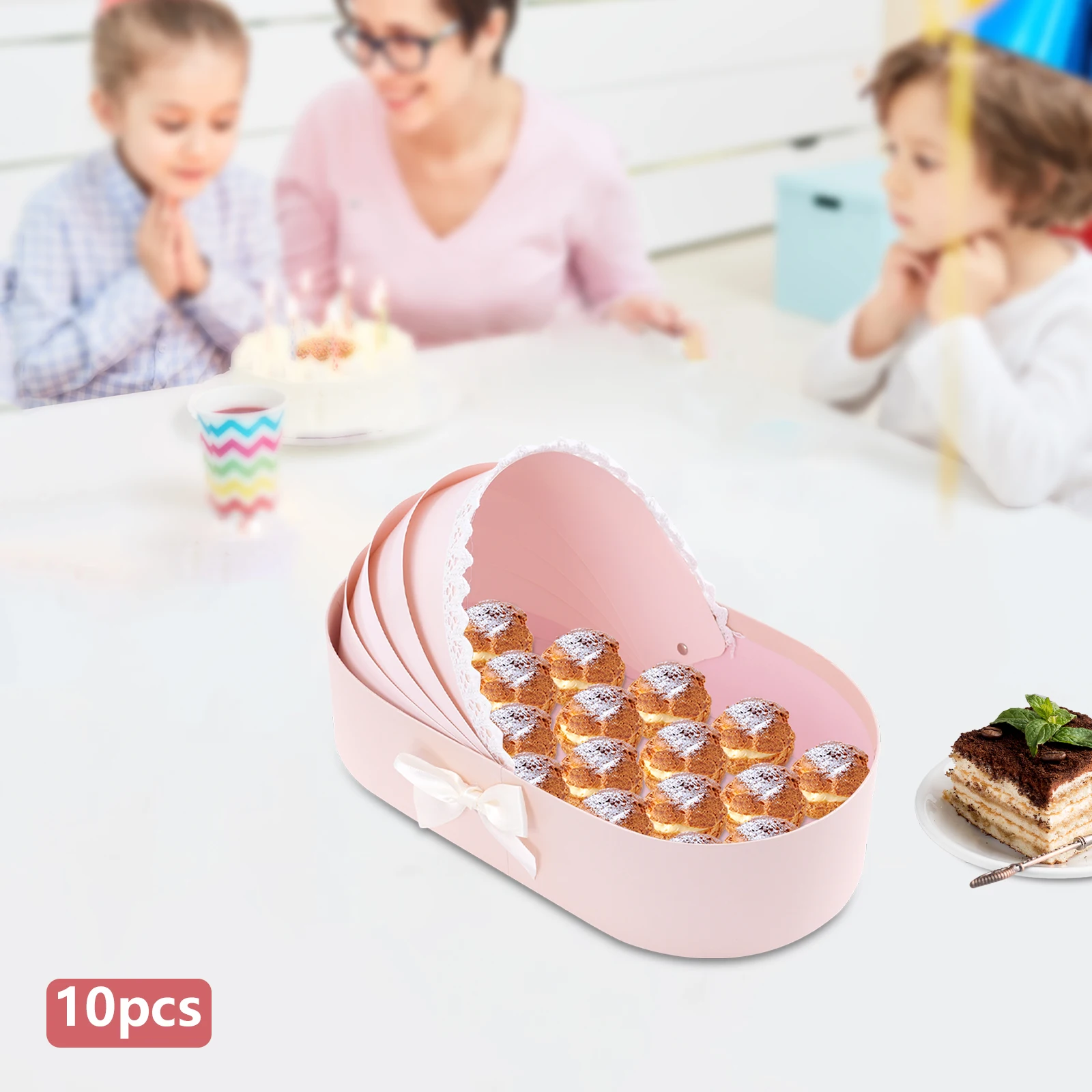 Baby Cradle Shaped Flower Box Lace Ribbon Flower Bow Gift Flower Arrangement Basket Flower Packing Boxes Wedding Party Decor
Baby Cradle Shaped Flower Box Lace Ribbon Flower Bow Gift Flower Arrangement Basket Flower Packing Boxes Wedding Party Decor
