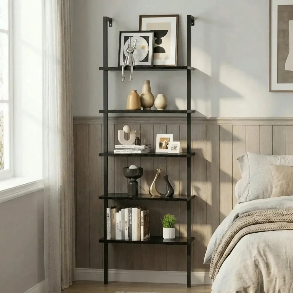 5Tier WallMounted Shelf, Minimalist Bookshelf For Living Room, Bedroom,Wall Decor, Black Storage Bookcase
5Tier WallMounted Shelf, Minimalist Bookshelf For Living Room, Bedroom,Wall Decor, Black Storage Bookcase