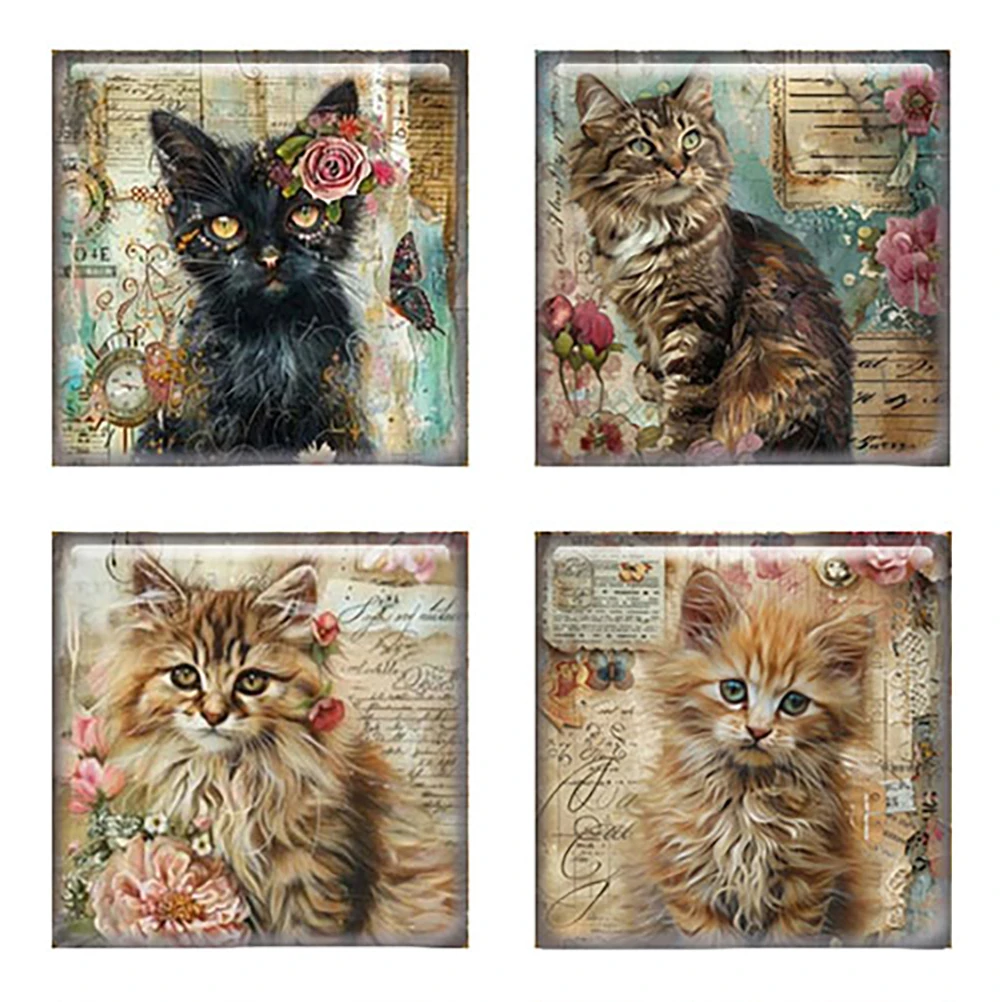 Random Mixed Round/Oval/Square Vintage Long-haired Cat Flower Photo Glass Cabochon Flatback Demo Cameo For Diy Jewelry Making
Random Mixed Round/Oval/Square Vintage Long-haired Cat Flower Photo Glass Cabochon Flatback Demo Cameo For Diy Jewelry Making