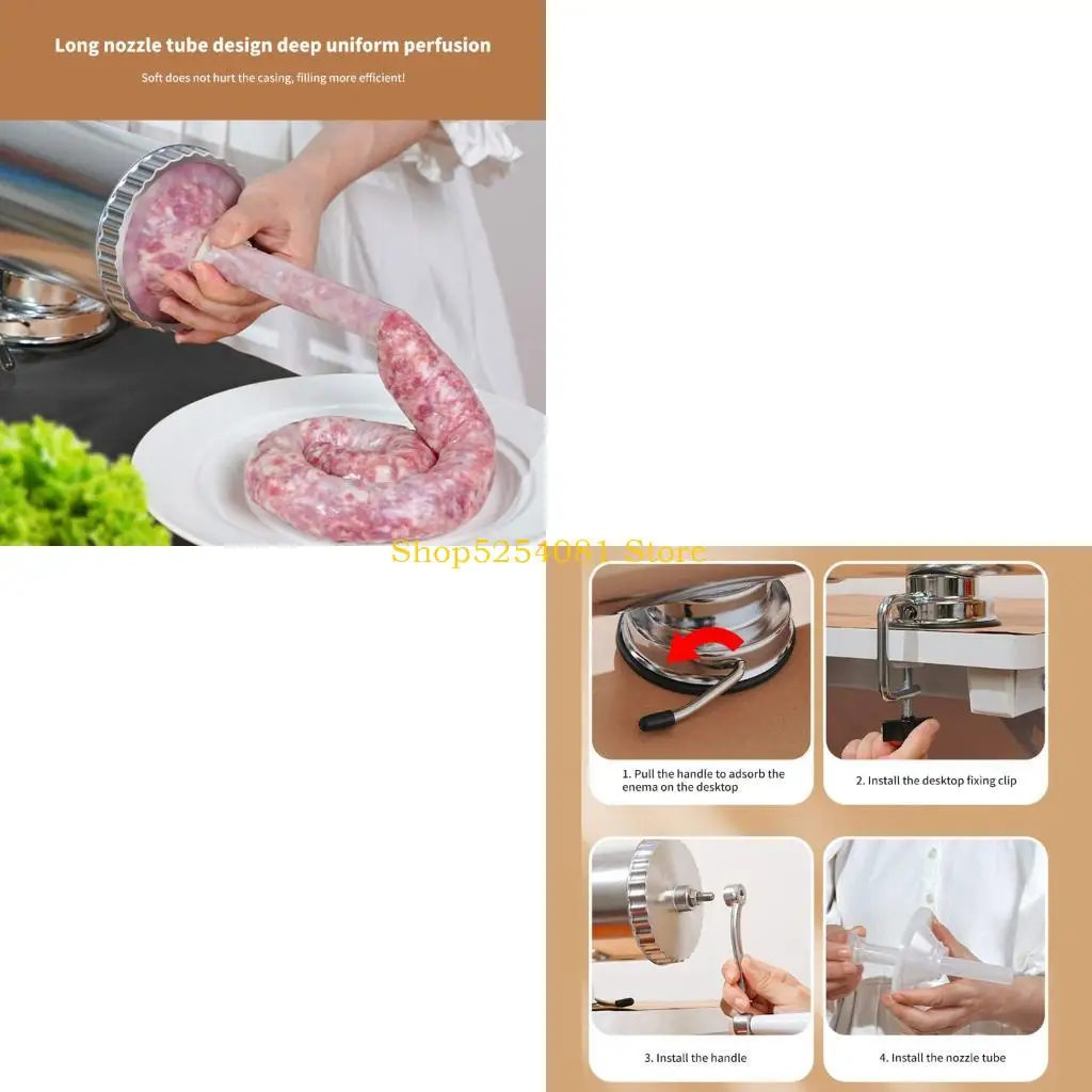AXYC Expert Manual Frankfurter Stuffer Multipurpose Kitchen Tool for Various Meats
AXYC Expert Manual Frankfurter Stuffer Multipurpose Kitchen Tool for Various Meats