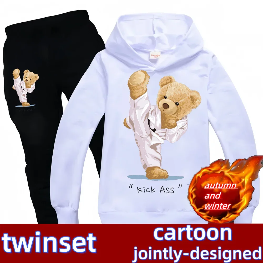 Kungfu Bear children's printed hoodie two pieces for spring and autumn boys and girls outdoor sports coat hoodie
Kungfu Bear children's printed hoodie two pieces for spring and autumn boys and girls outdoor sports coat hoodie