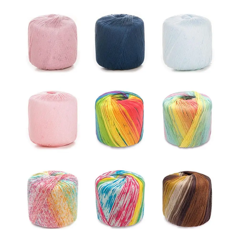 Lace 133M Cotton Knitting Yarn Material Yarn White Blanket Crochet Line Knitting Gradient Accessories Toys
Lace 133M Cotton Knitting Yarn Material Yarn White Blanket Crochet Line Knitting Gradient Accessories Toys