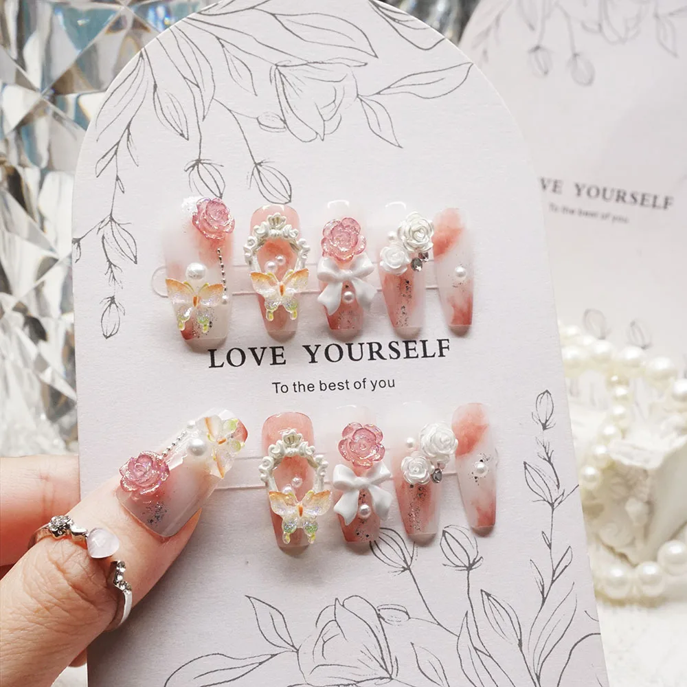 24 шт., розовые румяна, фея, накладные ногти с розовым бабочкой, милый балет, полное покрытие, накладные ногти, носимые гробные прессы на ногтях
24 шт., розовые румяна, фея, накладные ногти с розовым бабочкой, милый балет, полное покрытие, накладные ногти, носимые гробные прессы на ногтях