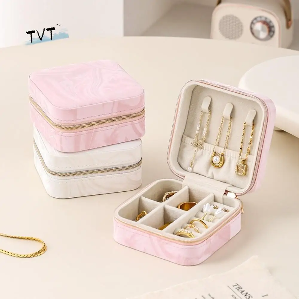 Portable Jewelry Storage Box Layered Organizer Earrings Necklace Ring Jewelry Box Mini Zipper Jewelry Display Case Travel 
Portable Jewelry Storage Box Layered Organizer Earrings Necklace Ring Jewelry Box Mini Zipper Jewelry Display Case Travel