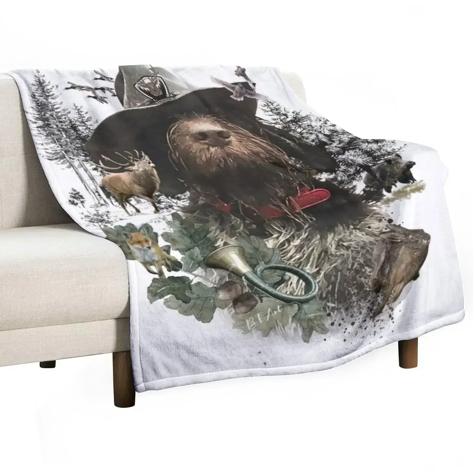 German Wirehaired Pointer Throw Blanket Soft Home Decor Blanket for Couch Bedroom
German Wirehaired Pointer Throw Blanket Soft Home Decor Blanket for Couch Bedroom