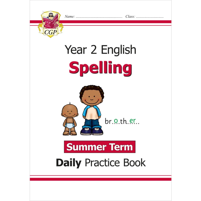 New KS1 Spelling Daily Practice Book Year 2 Summer Term CGP Books Coordination Group Publications 9781789088281 Book
New KS1 Spelling Daily Practice Book Year 2 Summer Term CGP Books Coordination Group Publications 9781789088281 Book