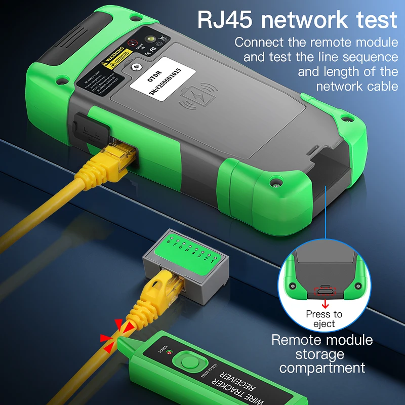 COMPTYCO KP500 Mini OTDR 80KM Optical Time Domain Reflectometer Optical Fiber Cable Breakpoint Tester Built-in OPM VFL LS LED
COMPTYCO KP500 Mini OTDR 80KM Optical Time Domain Reflectometer Optical Fiber Cable Breakpoint Tester Built-in OPM VFL LS LED
