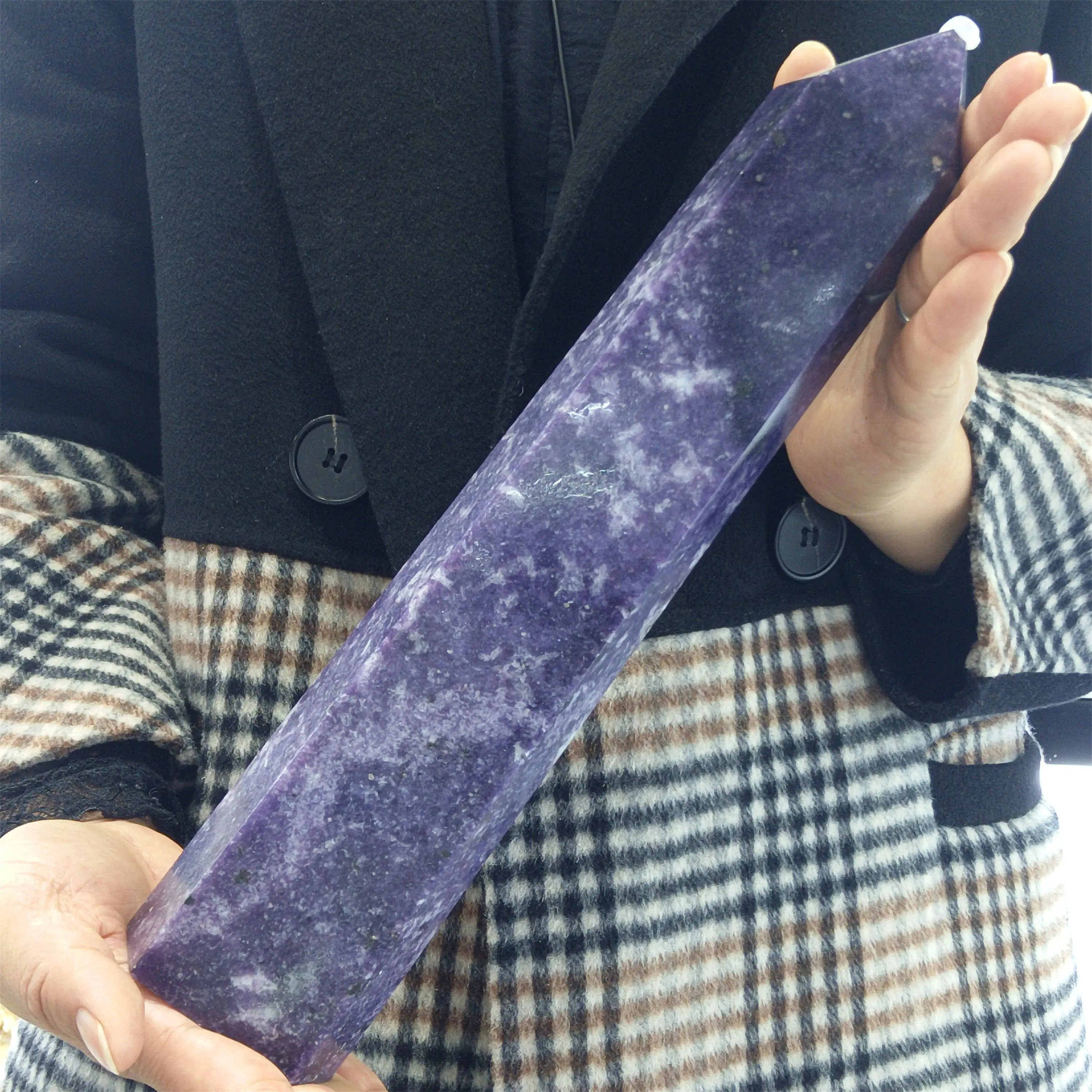 Magical Rare Natural Purple Mica Stone Column Quartz Crystal Mineral Reiki Healing Home Office Degaussing Decoration Energy Gem
Magical Rare Natural Purple Mica Stone Column Quartz Crystal Mineral Reiki Healing Home Office Degaussing Decoration Energy Gem