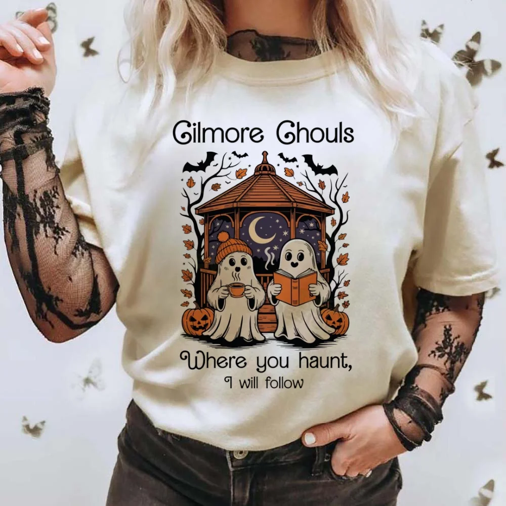 New Women's Halloween Ghost Pumpkin Printed T-Shirt Round Neck Top Autumn Casual Halloween Clothes Cartoon Women's T-Shirt
New Women's Halloween Ghost Pumpkin Printed T-Shirt Round Neck Top Autumn Casual Halloween Clothes Cartoon Women's T-Shirt