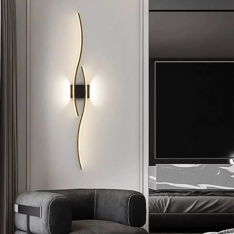 Minimalist Bedroom LED Wall Lamps Decor Sofa Background Interior Wall Lights Wall Sconce Corridor Aisle Black White Gold
Minimalist Bedroom LED Wall Lamps Decor Sofa Background Interior Wall Lights Wall Sconce Corridor Aisle Black White Gold