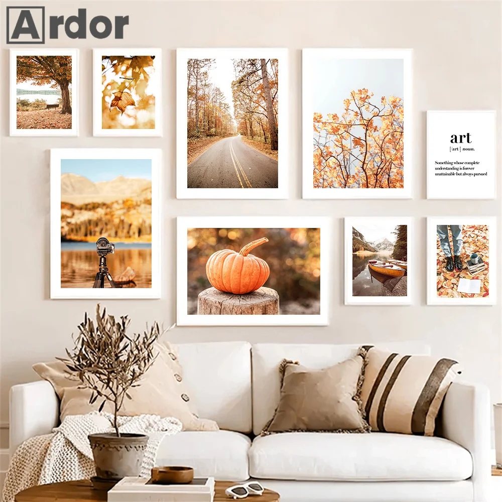 Autumn Scenery Pumpkin Leaves Wall Art Canvas Painting Nordic Posters And Prints Wall Picture Modern Living Room Home Decoration
Autumn Scenery Pumpkin Leaves Wall Art Canvas Painting Nordic Posters And Prints Wall Picture Modern Living Room Home Decoration