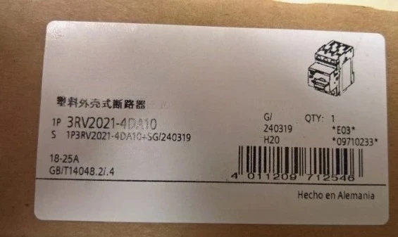 Brand New 1PCS 3RV2021-4DA10 Motor protection circuit breaker Stock Expedited shipping
Brand New 1PCS 3RV2021-4DA10 Motor protection circuit breaker Stock Expedited shipping