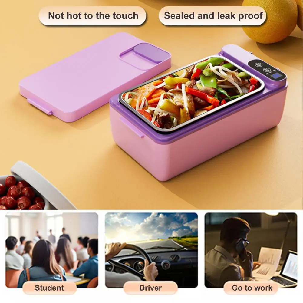 Electric Food Warmer Portable Electric Lunch Box with Capacity Food Grade Bpa Free Material Rechargeable Cordless for On-the-go
Electric Food Warmer Portable Electric Lunch Box with Capacity Food Grade Bpa Free Material Rechargeable Cordless for On-the-go