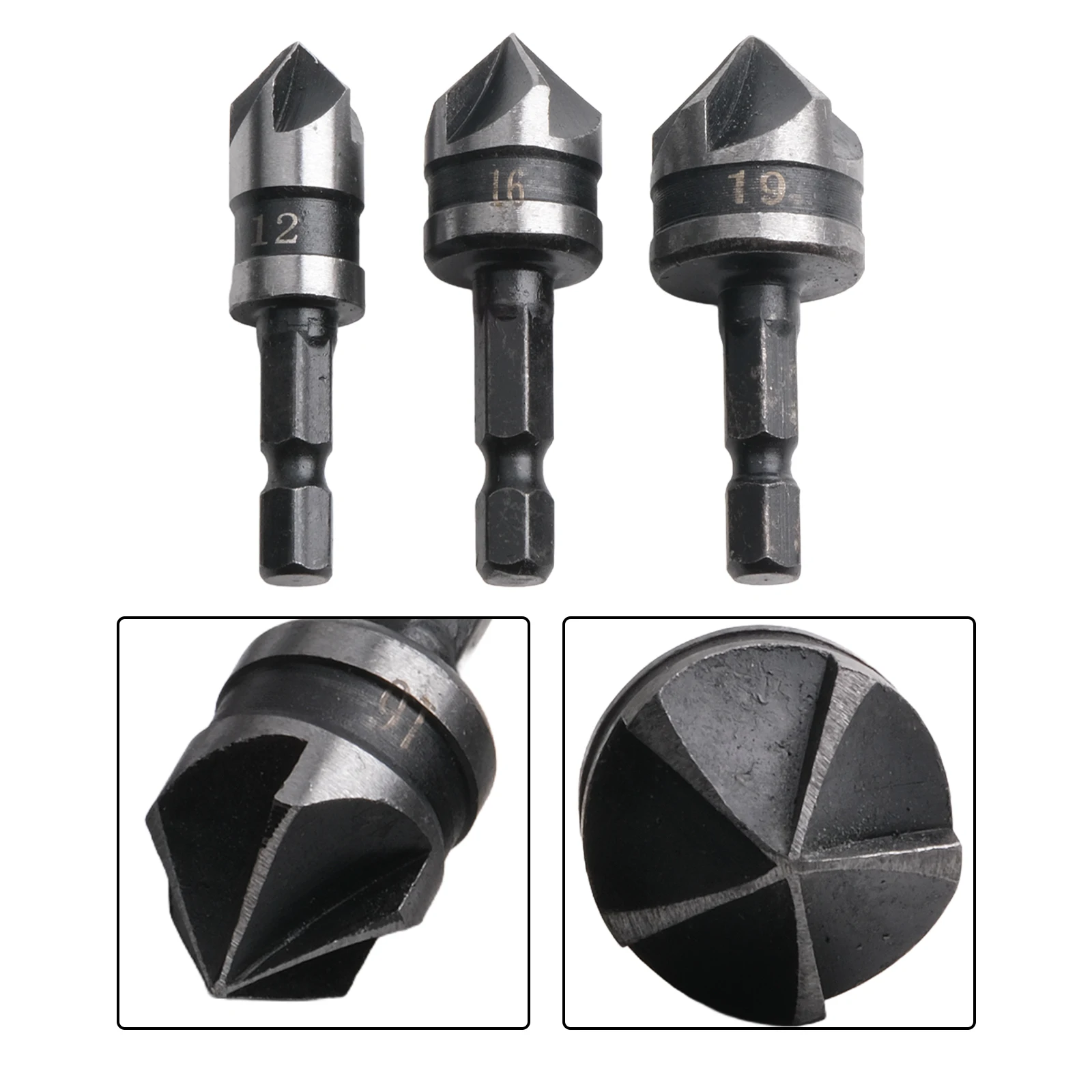 Drill Bit Set Chamfer Drill Bit 90 Degree Countersink Carbon Steel Fast Changing Preperation Of Countersunk Screws
Drill Bit Set Chamfer Drill Bit 90 Degree Countersink Carbon Steel Fast Changing Preperation Of Countersunk Screws
