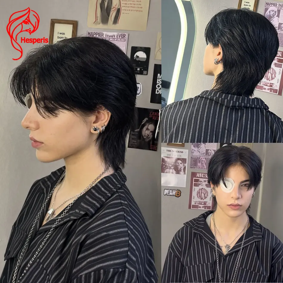 Hesperis Short Pixie Cut Wigs For Men Human Hair Natural Color 13x6 Male Short Wigs Glueless Remy Human Men's Hair With Bang
Hesperis Short Pixie Cut Wigs For Men Human Hair Natural Color 13x6 Male Short Wigs Glueless Remy Human Men's Hair With Bang