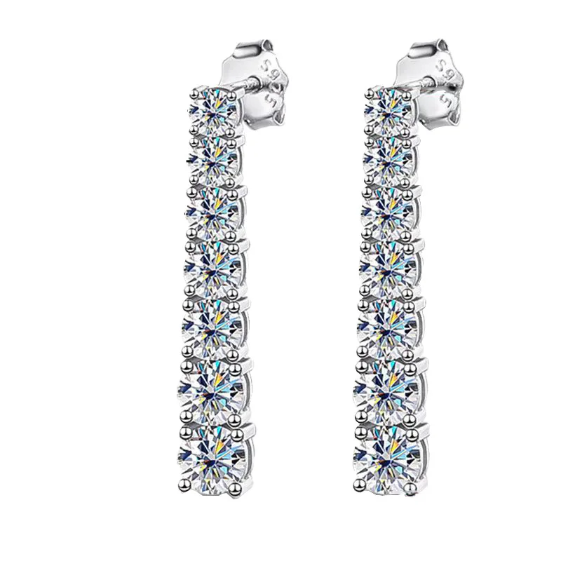 LORIELE D VVS1 Full Moissanite Earrings for Women Classic Trendy Party Daily Wear GRA Certified s925 Sliver Plated 18k Earring
LORIELE D VVS1 Full Moissanite Earrings for Women Classic Trendy Party Daily Wear GRA Certified s925 Sliver Plated 18k Earring