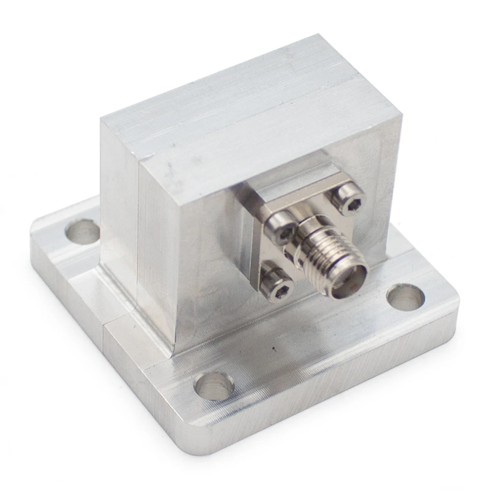 BJ120 (WR75) Waveguide to Coaxial Transition 9.84-15GHz Low VSWR 1.2
BJ120 (WR75) Waveguide to Coaxial Transition 9.84-15GHz Low VSWR 1.2