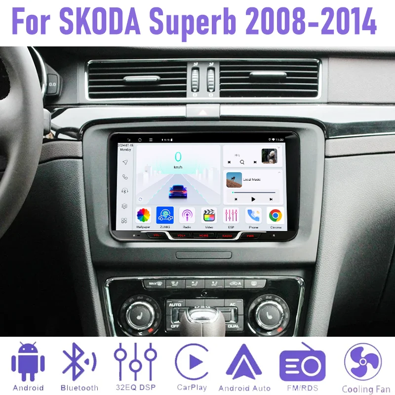 9" 4+64GB Car Radio For SKODA Superb 2008-2014 Android 15 Support Wireless Apple Carplay Google Map Rear Camera Head Unit
9" 4+64GB Car Radio For SKODA Superb 2008-2014 Android 15 Support Wireless Apple Carplay Google Map Rear Camera Head Unit