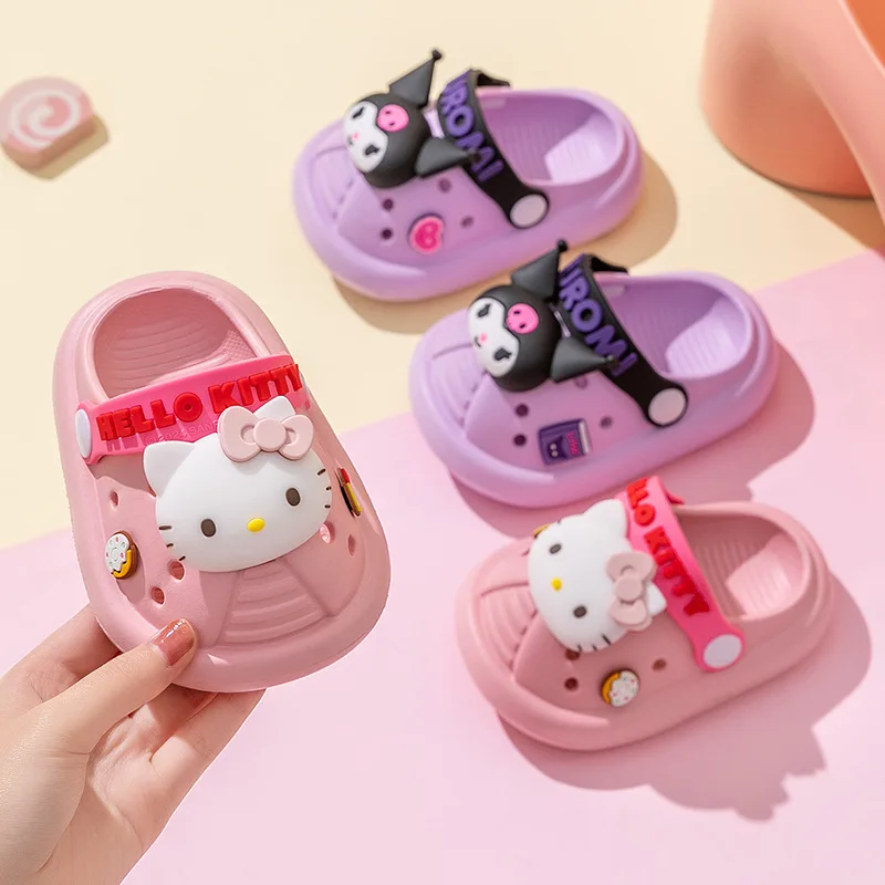 Kawaii Hello Kitty Kuromi Children Hole Slipper Summer Boy Sanrio Cartoon Sandals Beach Shoes Soft Bottom Toddler Home Slipper
Kawaii Hello Kitty Kuromi Children Hole Slipper Summer Boy Sanrio Cartoon Sandals Beach Shoes Soft Bottom Toddler Home Slipper