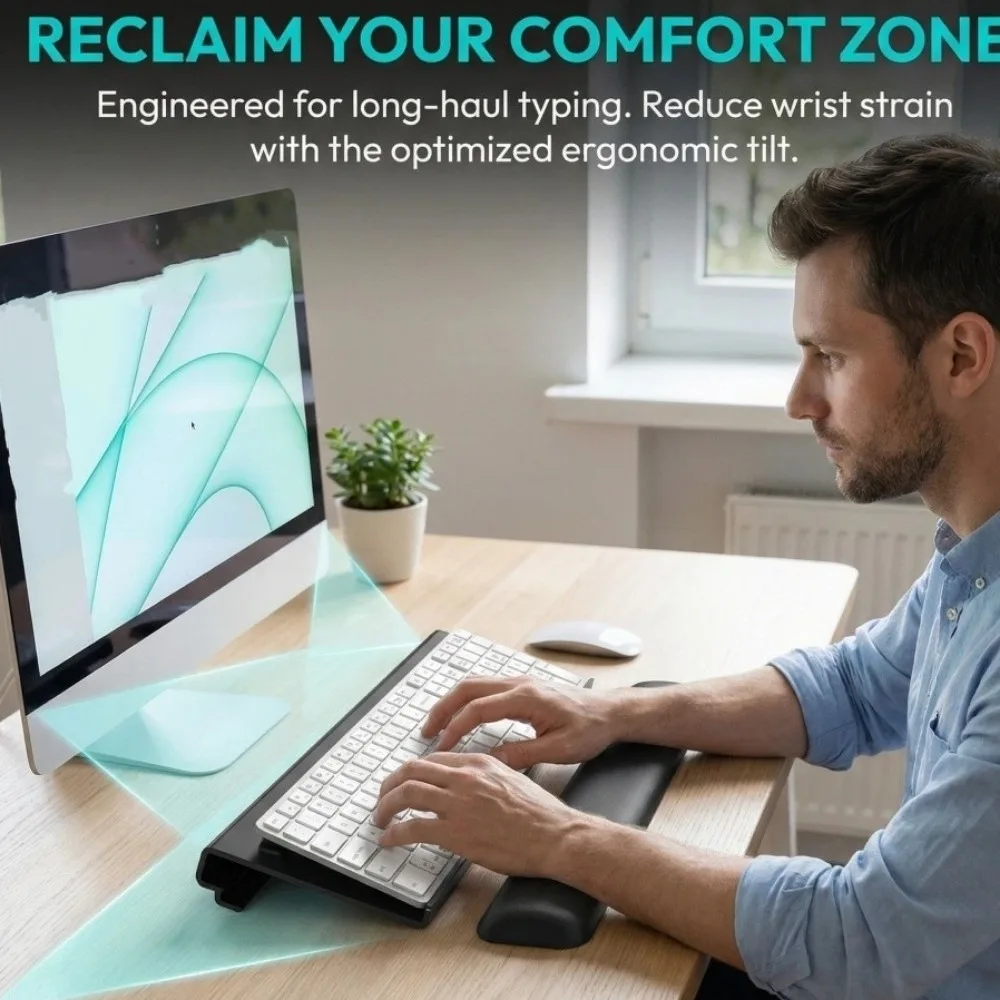 Clear Acrylic Acrylic Keyboard Stand Durable Portable Desktop Keyboard Tray Removable Reusable Tilted Keyboard Stand Home Use
Clear Acrylic Acrylic Keyboard Stand Durable Portable Desktop Keyboard Tray Removable Reusable Tilted Keyboard Stand Home Use