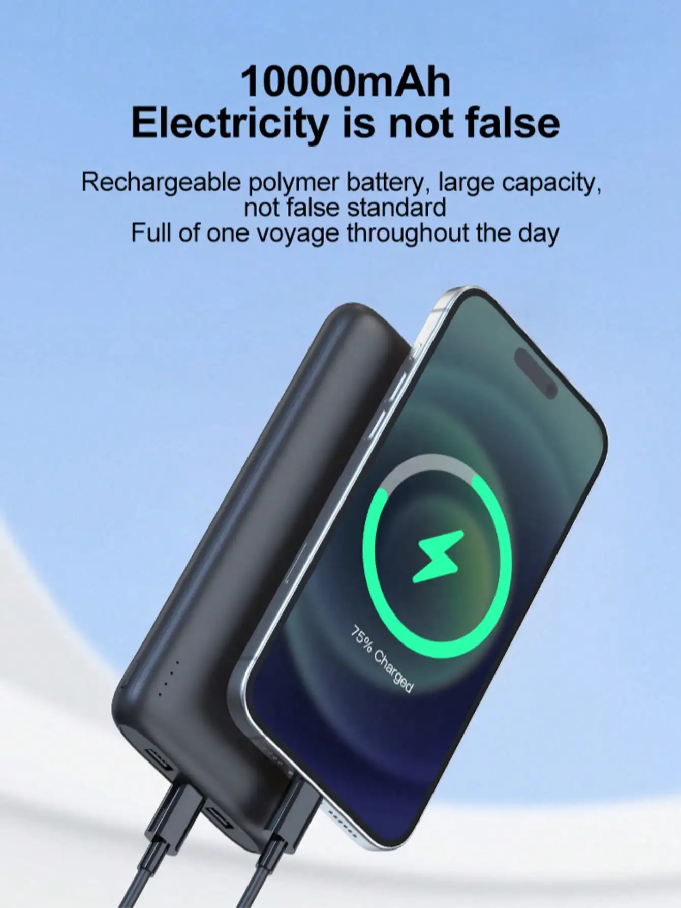 TDX 10000mAh Power Bank For I Phone 15/14/13/12 Pro Max, Android, Sam Sung - Portable External Battery Portable USB Charger Charging Bank With Type-C Port Charging Mobile Power Supply
TDX 10000mAh Power Bank For I Phone 15/14/13/12 Pro Max, Android, Sam Sung - Portable External Battery Portable USB Charger Charging Bank With Type-C Port Charging Mobile Power Supply