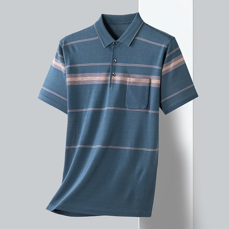 2025 Summer New Men's Middle-aged Lapel Breathable Real Pocket Fashion Casual Short-sleeved T-shirt POLO Shirt
2025 Summer New Men's Middle-aged Lapel Breathable Real Pocket Fashion Casual Short-sleeved T-shirt POLO Shirt
