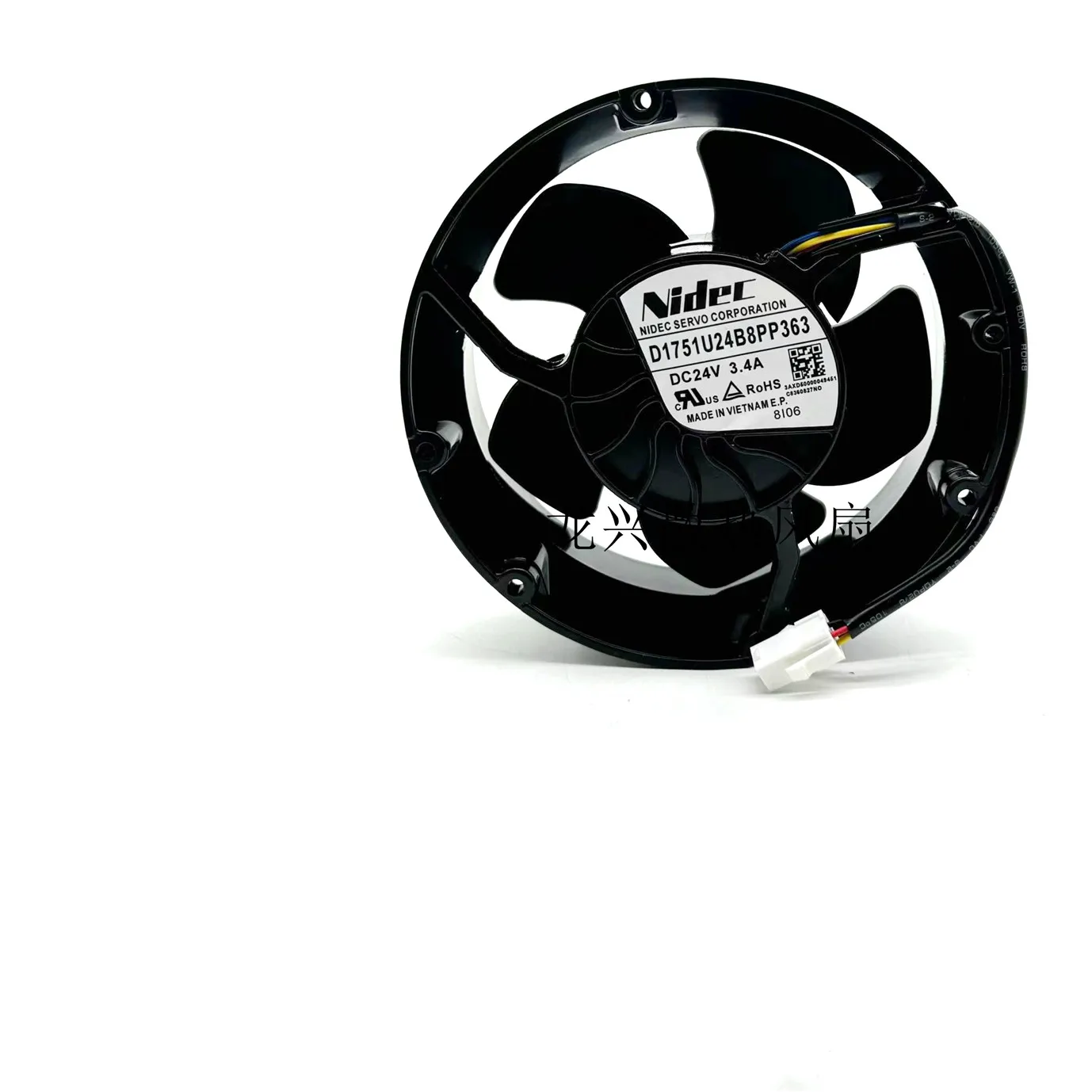 For NIDEC frequency converter fan D1751U24B8PP363 DC24V 3.4A ABB ACS880 circular 4 wire 17cm 172*150*51mm cooling fan
For NIDEC frequency converter fan D1751U24B8PP363 DC24V 3.4A ABB ACS880 circular 4 wire 17cm 172*150*51mm cooling fan