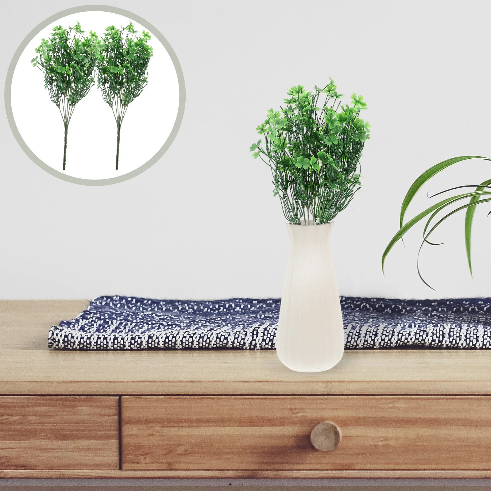 2 Pcs Artificial Four Leaf Leaves St Patricks Day Stems Decorations Green Plant Pvc Garlands
2 Pcs Artificial Four Leaf Leaves St Patricks Day Stems Decorations Green Plant Pvc Garlands