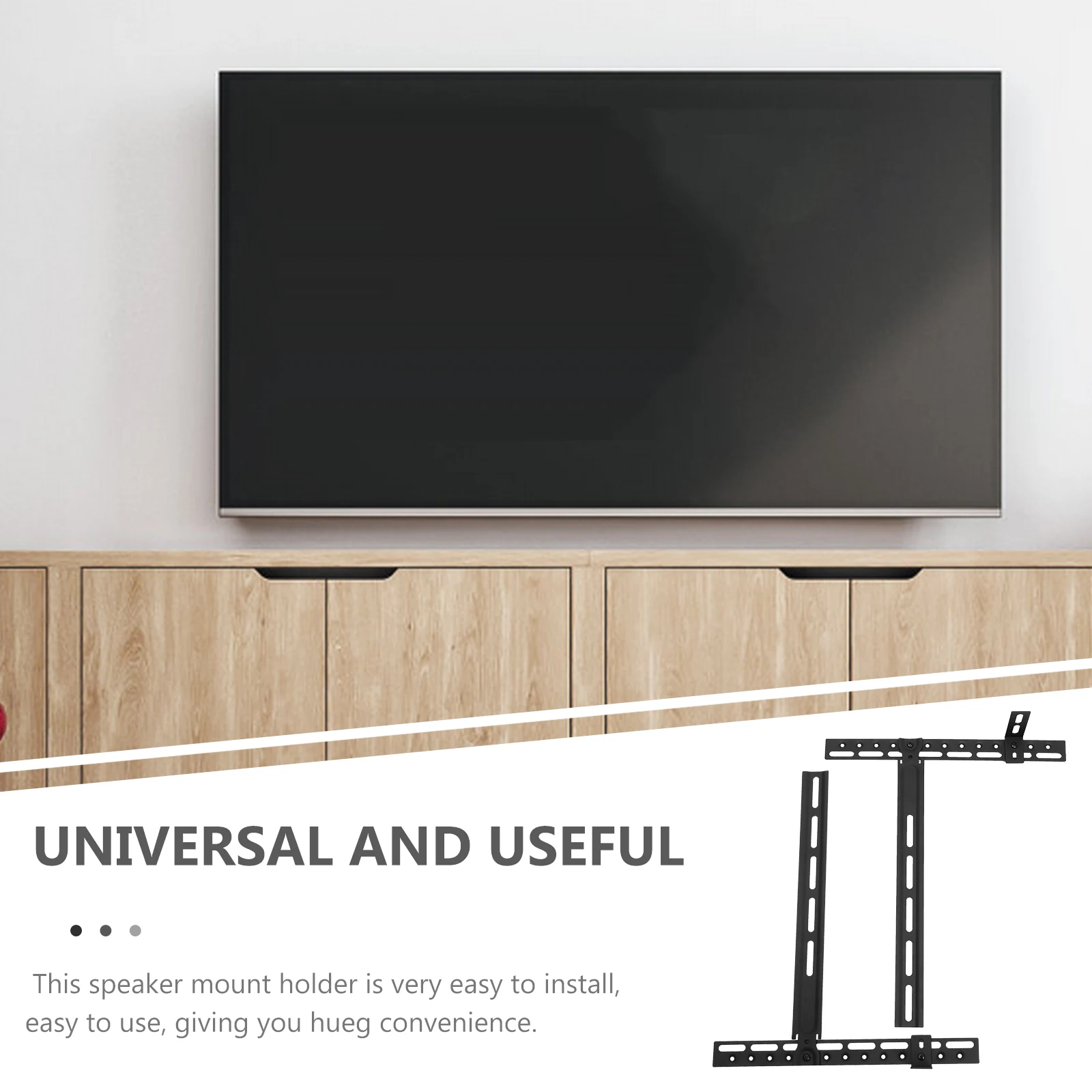 Universal Speaker Mount Bracket for Stand 22lbs Capacity Black Sturdy Metal Speaker Holder Stand Wall Mounts Accessories
Universal Speaker Mount Bracket for Stand 22lbs Capacity Black Sturdy Metal Speaker Holder Stand Wall Mounts Accessories