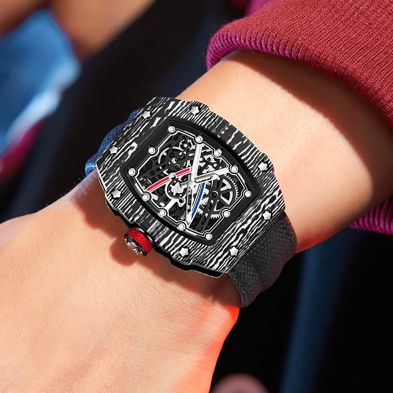Tonneau Case Creative Design Super Trendy Ultra-Thin Waterproof Quartz Watch Men Fashion Luminous Hollow Personalize Wristwatch
Tonneau Case Creative Design Super Trendy Ultra-Thin Waterproof Quartz Watch Men Fashion Luminous Hollow Personalize Wristwatch