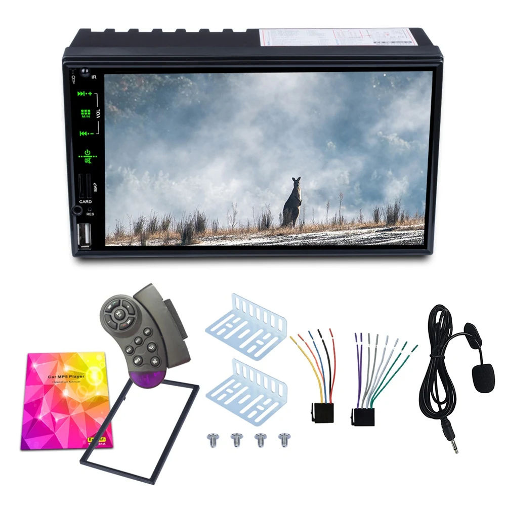 Car Radio MP5 Player 2 Din Auto Radio 7 Inch Contact Screen Car Stereo Player Bluetooth with Microphone
Car Radio MP5 Player 2 Din Auto Radio 7 Inch Contact Screen Car Stereo Player Bluetooth with Microphone