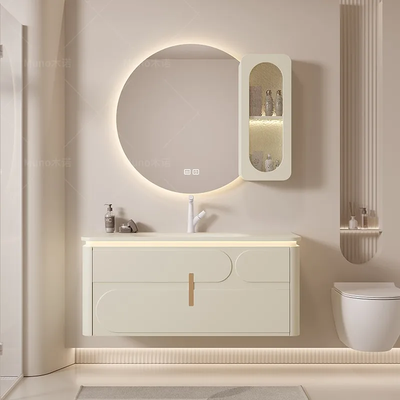 French cream wind rock slab hot bending integrated basin bathroom cabinet combination ceramic integrated wash basin toilet
French cream wind rock slab hot bending integrated basin bathroom cabinet combination ceramic integrated wash basin toilet