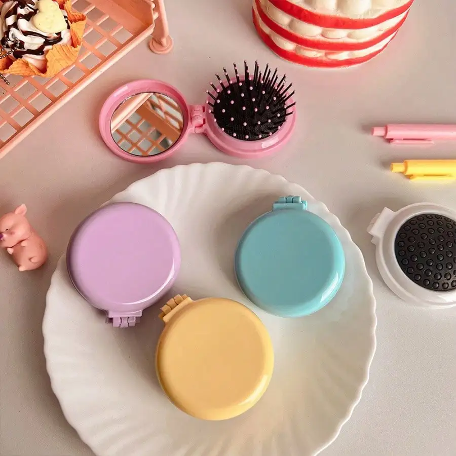 Foldable Air Cushion Brush, Cute Mini Comb With Mirror All-In-One Portable Massage Hair Brush,Hair Clips,Hair Accessories, Back To School Supplies Back To School
Foldable Air Cushion Brush, Cute Mini Comb With Mirror All-In-One Portable Massage Hair Brush,Hair Clips,Hair Accessories, Back To School Supplies Back To School
