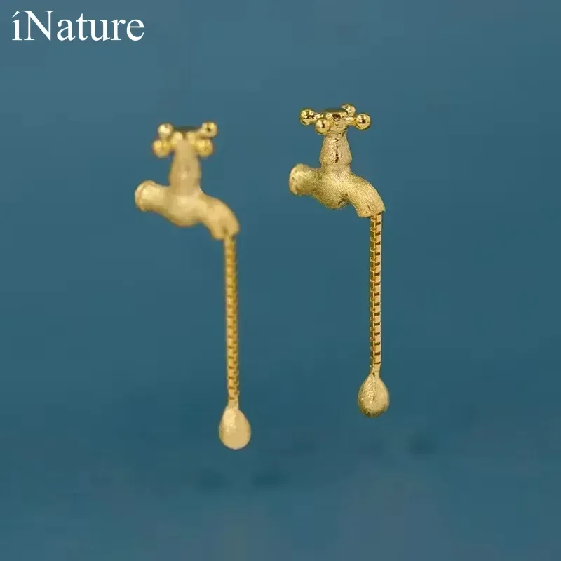 INATURE Cute Personality Faucet 925 Sterling Silver Earrings for Women Fashion Jewelry Party Birthday Gifts
INATURE Cute Personality Faucet 925 Sterling Silver Earrings for Women Fashion Jewelry Party Birthday Gifts