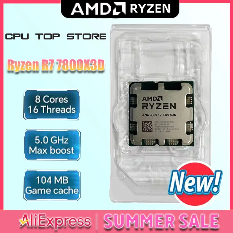 AMD Ryzen 7 7800X3D CPU , AMD R7 7800X3D 8C/16T 125W 7NM 5NM L3=96M 100-100000910 Socket AM5 New but No Fan
AMD Ryzen 7 7800X3D CPU , AMD R7 7800X3D 8C/16T 125W 7NM 5NM L3=96M 100-100000910 Socket AM5 New but No Fan