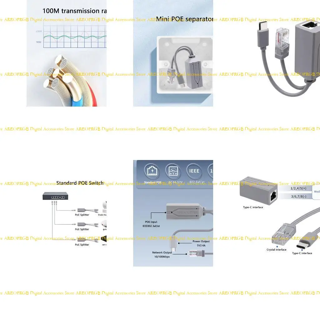 E21E USB Type C PoE Splitter 48V To 5V For Various Electronic Networking Transmission
E21E USB Type C PoE Splitter 48V To 5V For Various Electronic Networking Transmission
