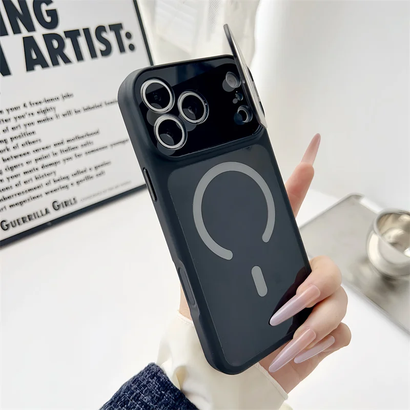 Metal Lens Bracket Magnetic Phone Case For iPhone 17 16 Plus 15 14 13 12 Pro Max For Mag.safe Wireless Charging Shockproof Cover
Metal Lens Bracket Magnetic Phone Case For iPhone 17 16 Plus 15 14 13 12 Pro Max For Mag.safe Wireless Charging Shockproof Cover