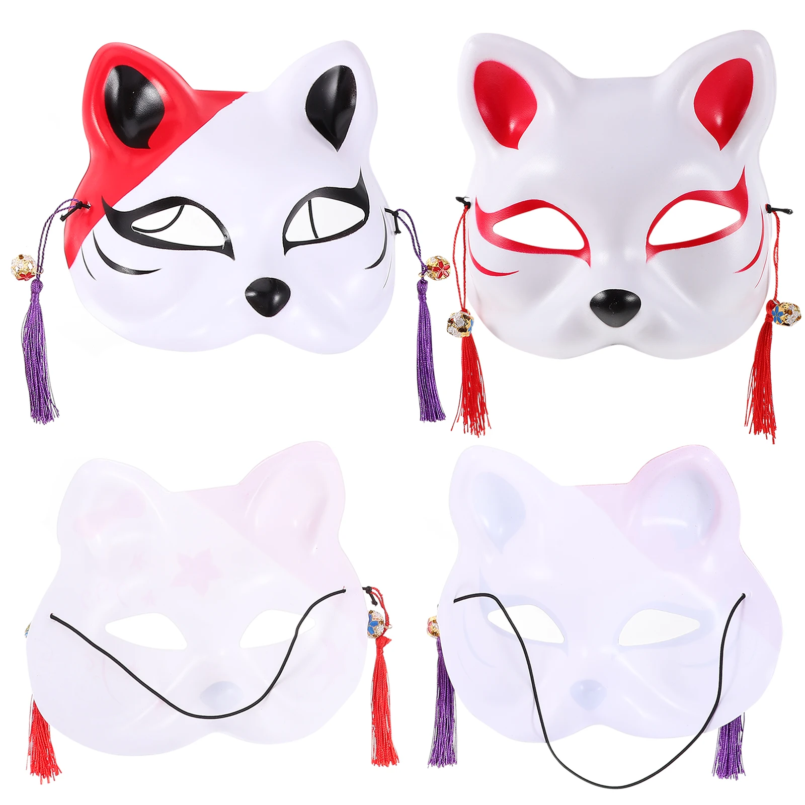 4pcs Cat Mask Masquerade Fox Half Masks Plastic Adult Animal Head Halloween Cosplay Party Accessories Durable Premium
4pcs Cat Mask Masquerade Fox Half Masks Plastic Adult Animal Head Halloween Cosplay Party Accessories Durable Premium