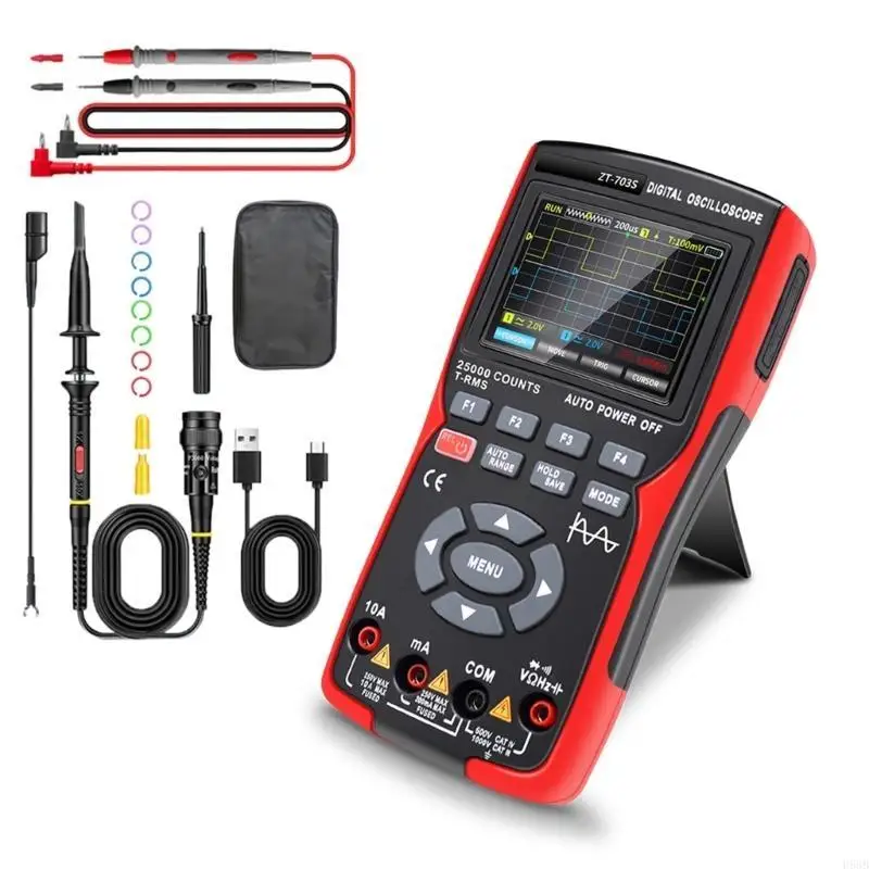 H58B User Friendly 50MHz Oscilloscope Multimeter Versatile Multifunctional Tester
H58B User Friendly 50MHz Oscilloscope Multimeter Versatile Multifunctional Tester
