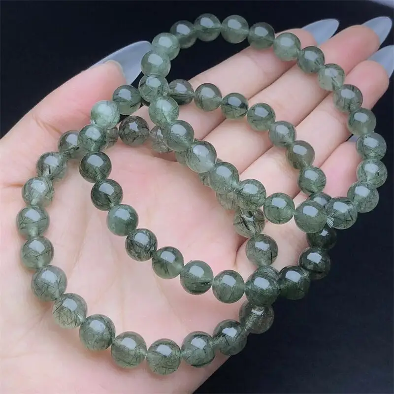 8MM Natural Green Rutilated Quartz Bracelet Healing Fashion Reiki Crystal Fengshui Jewelry Birthday Gift 1pcs
8MM Natural Green Rutilated Quartz Bracelet Healing Fashion Reiki Crystal Fengshui Jewelry Birthday Gift 1pcs