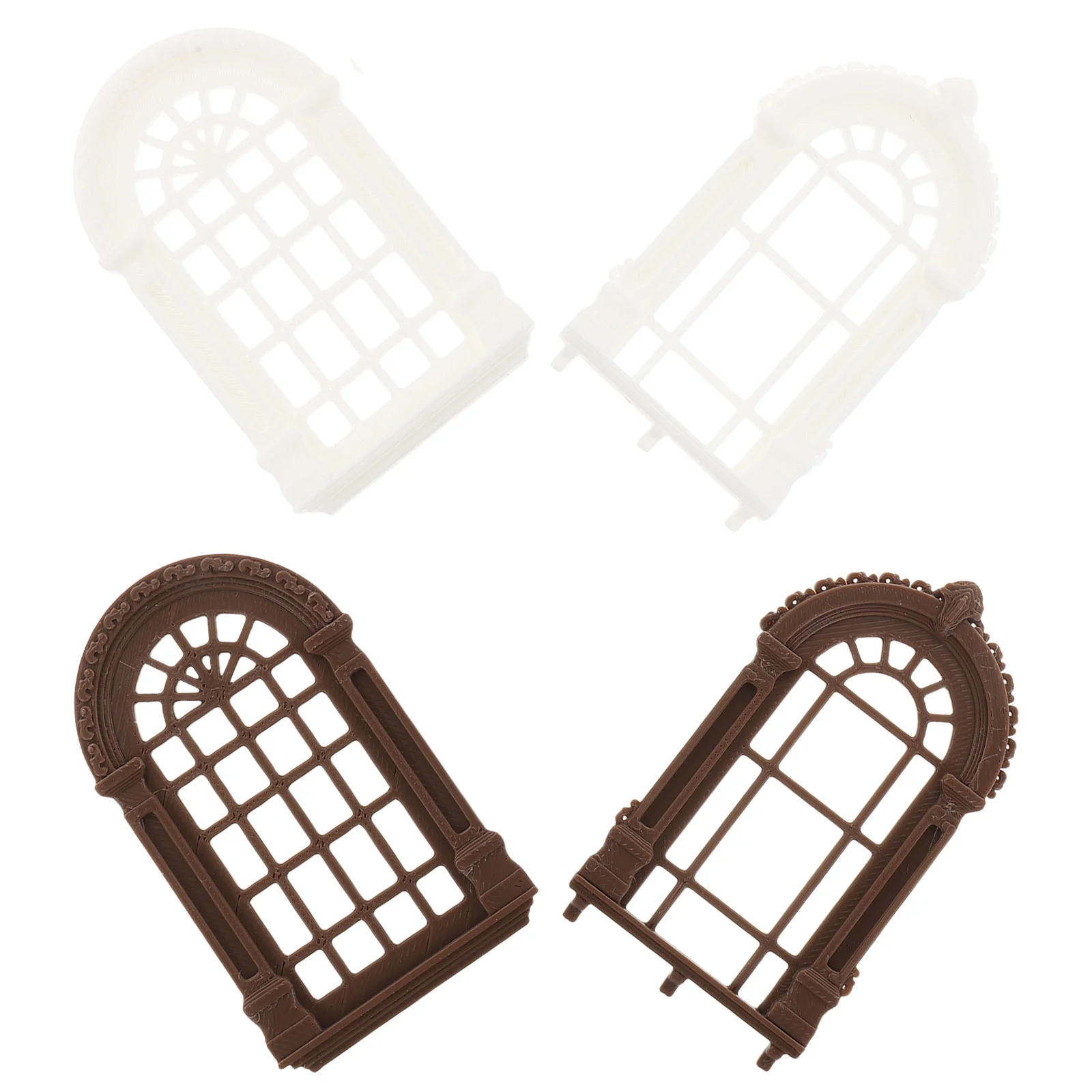 4pcs Arch Miniature Window Frames Dollhouse Windows European Retro Lattice Design For Diy Building Kits Playhouse Decor
4pcs Arch Miniature Window Frames Dollhouse Windows European Retro Lattice Design For Diy Building Kits Playhouse Decor