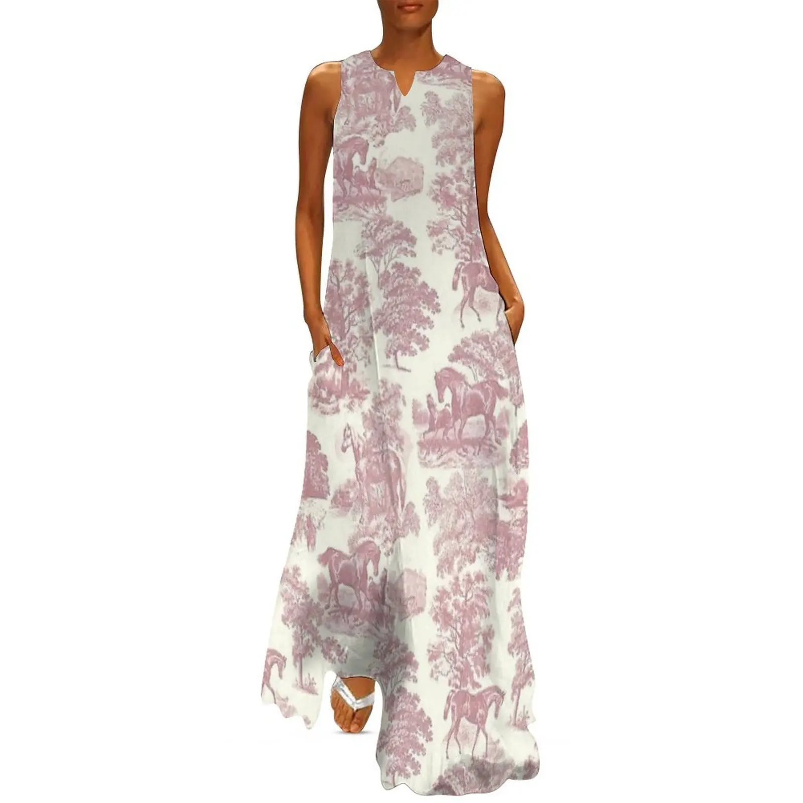 Elegant Chic Soft Pink French Aesthetic Toile Horses Long Dress cute dress women evening dress chic and elegant evening
Elegant Chic Soft Pink French Aesthetic Toile Horses Long Dress cute dress women evening dress chic and elegant evening