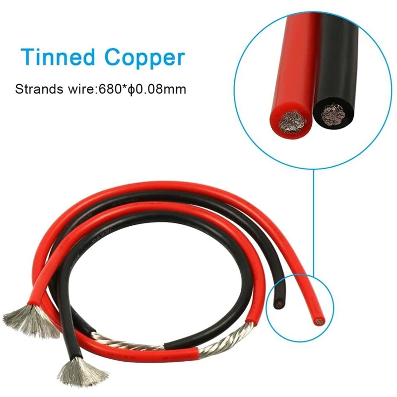 50Meters/roll 10AWG Super Soft Silicone Cable Heat Resistant Tin-plated Copper Wire High Current Battery Inverter DIY LED Lamp
50Meters/roll 10AWG Super Soft Silicone Cable Heat Resistant Tin-plated Copper Wire High Current Battery Inverter DIY LED Lamp