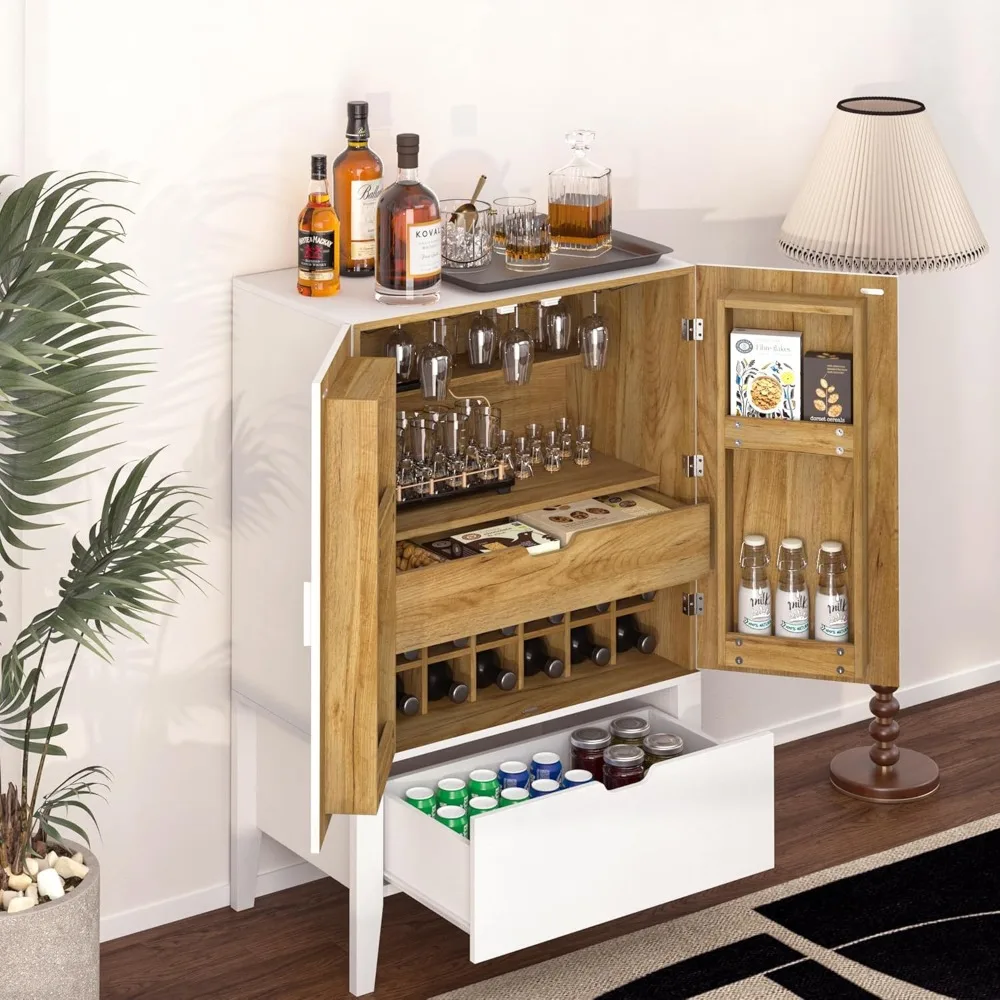 Bar Cabinet,Wine Bar Cabinet,Liquor Storage Credenza,Sideboard with Wine Racks & Stemware Holder,Wine Glass Holder,Metal Handle
Bar Cabinet,Wine Bar Cabinet,Liquor Storage Credenza,Sideboard with Wine Racks & Stemware Holder,Wine Glass Holder,Metal Handle