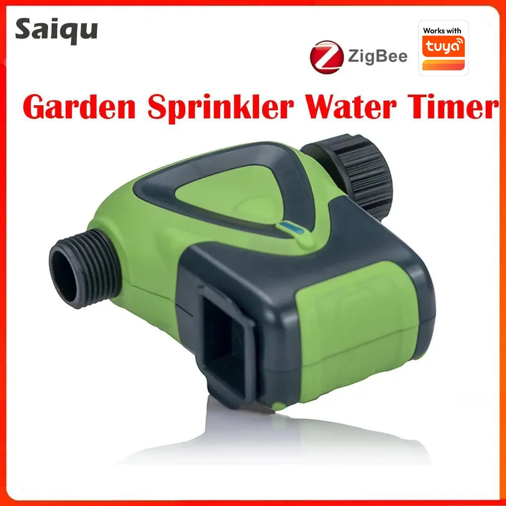 Works Tuya Zigbee Smart Sprinkler Timer Garden Automatic Irrigation System Duration APP Remote Control For Garden